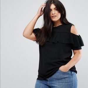 Praslin Swing Top with Frill and Sheer Insert